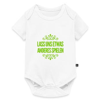 was können wir noch spielen - Baby Premium Kurzarmbody - Weiß - Vorne