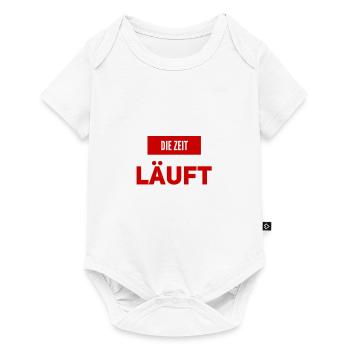die Zeit läuft - Baby Premium Kurzarmbody - Weiß - Vorne