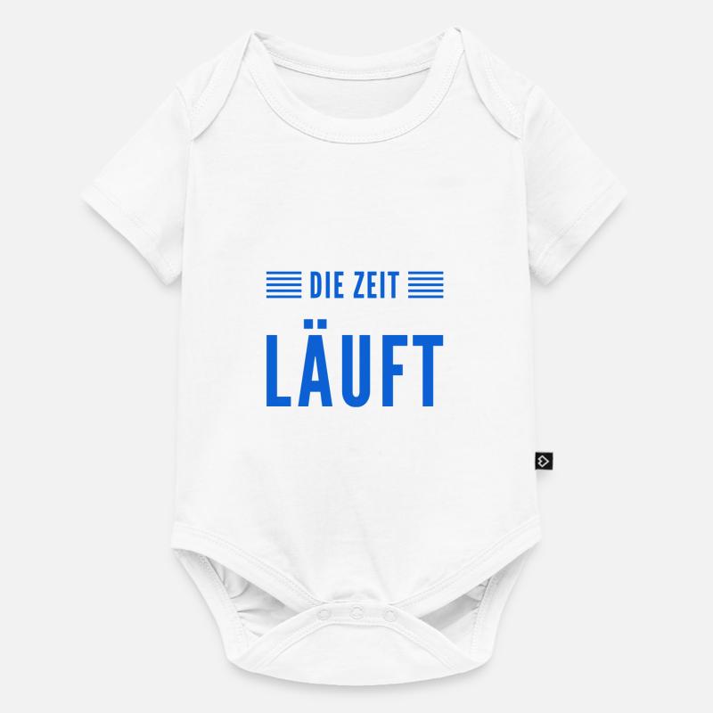 ich muss mich beeilen - Baby Premium Kurzarmbody - Weiß