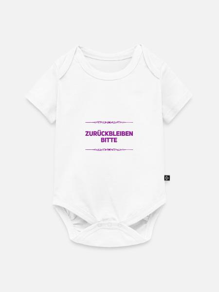 der Zug fährt ab - Baby Premium Kurzarmbody - Weiß