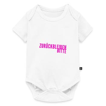 seien sie vorsichtig - Baby Premium Kurzarmbody - Weiß - Vorne