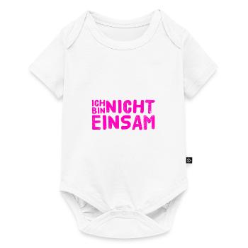 nie wieder einsam - Baby Premium Kurzarmbody - Weiß - Vorne