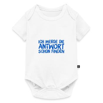 ich finde die Antwort - Baby Premium Kurzarmbody - Weiß - Vorne