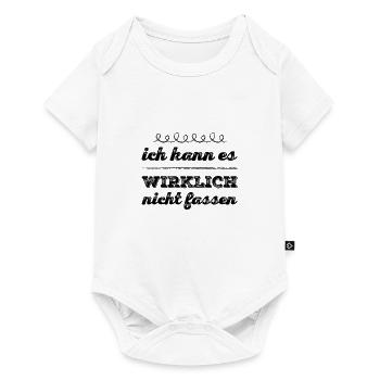 fassungslos - Baby Premium Kurzarmbody - Weiß - Vorne
