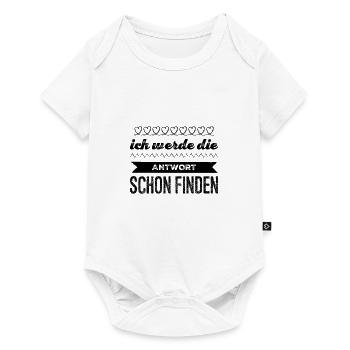 die Antwort finden - Baby Premium Kurzarmbody - Weiß - Vorne