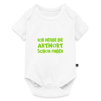 ich suche nach einer Antwort - Baby Premium Kurzarmbody - Weiß - Vorne