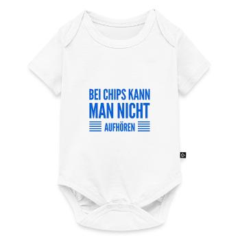 ich mag Chips - Baby Premium Kurzarmbody - Weiß - Vorne
