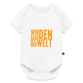 keiner hält uns auf - Baby Premium Kurzarmbody - Weiß - Vorne
