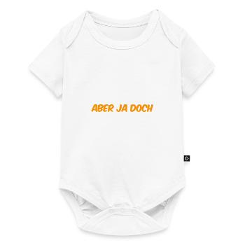 aber ja doch - Baby Premium Kurzarmbody - Weiß - Vorne
