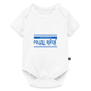 wir brauchen Hilfe - Baby Premium Kurzarmbody - Weiß - Vorne