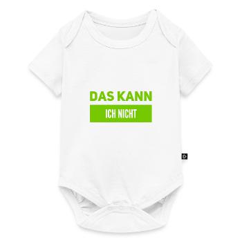 das kann ich nicht - Baby Premium Kurzarmbody - Weiß - Vorne