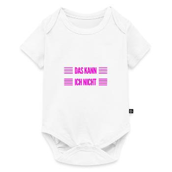 ich kann das nicht - Baby Premium Kurzarmbody - Weiß - Vorne