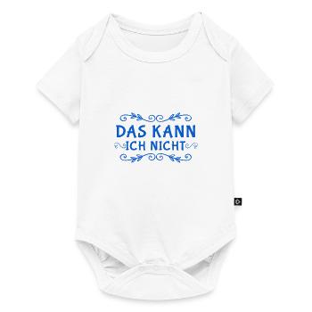 dazu bin ich nicht fähig - Baby Premium Kurzarmbody - Weiß - Vorne
