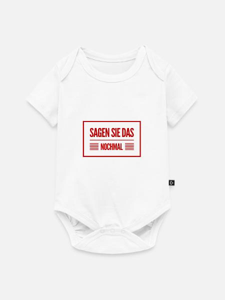 sagen sie das nochmal - Baby Premium Kurzarmbody - Weiß