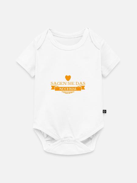 nochmal sagen - Baby Premium Kurzarmbody - Weiß