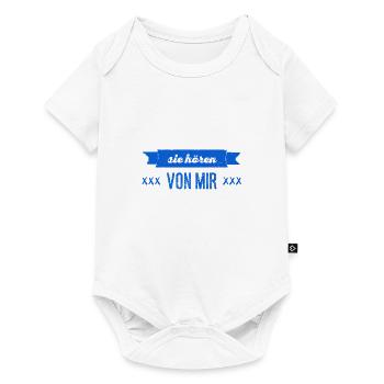 sie werden von mir hören - Baby Premium Kurzarmbody - Weiß - Vorne