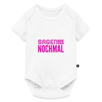 eine Wiederholung kann nicht schaden - Baby Premium Kurzarmbody - Weiß - Vorne