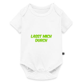 macht Platz - Baby Premium Kurzarmbody - Weiß - Vorne