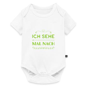 ich werfe einen Blick drauf - Baby Premium Kurzarmbody - Weiß - Vorne