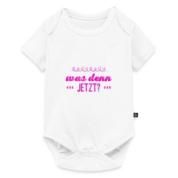 und jetzt? - Baby Premium Kurzarmbody - Weiß - Vorne