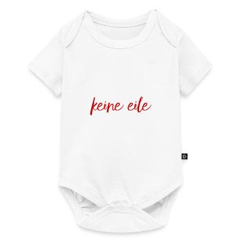ich lass mich nicht hetzen - Baby Premium Kurzarmbody - Weiß - Vorne