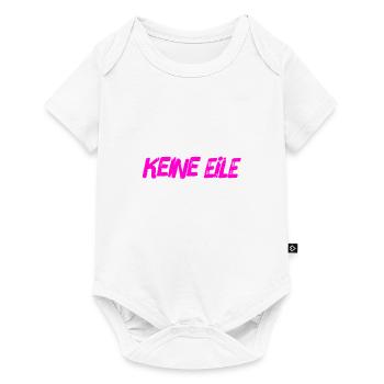 ich will keinen Stress - Baby Premium Kurzarmbody - Weiß - Vorne