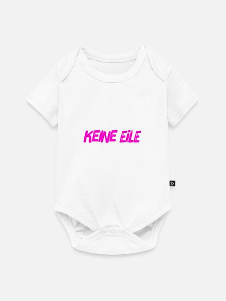 ich will keinen Stress - Baby Premium Kurzarmbody - Weiß