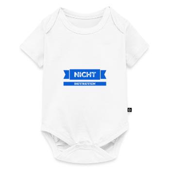 draußen bleiben - Baby Premium Kurzarmbody - Weiß - Vorne