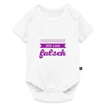 ich habe mich geirrt - Baby Premium Kurzarmbody - Weiß - Vorne