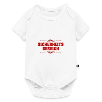 das ist ein Sicherheitsbereich - Baby Premium Kurzarmbody - Weiß - Vorne