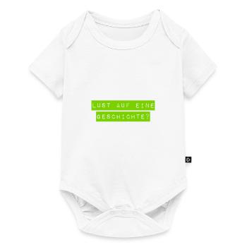 Soll ich eine Geschichte erzählen? - Baby Premium Kurzarmbody - Weiß - Vorne