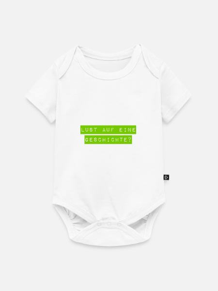 Soll ich eine Geschichte erzählen? - Baby Premium Kurzarmbody - Weiß