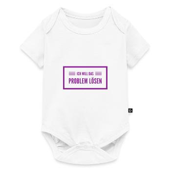 ich will Probleme lösen - Baby Premium Kurzarmbody - Weiß - Vorne