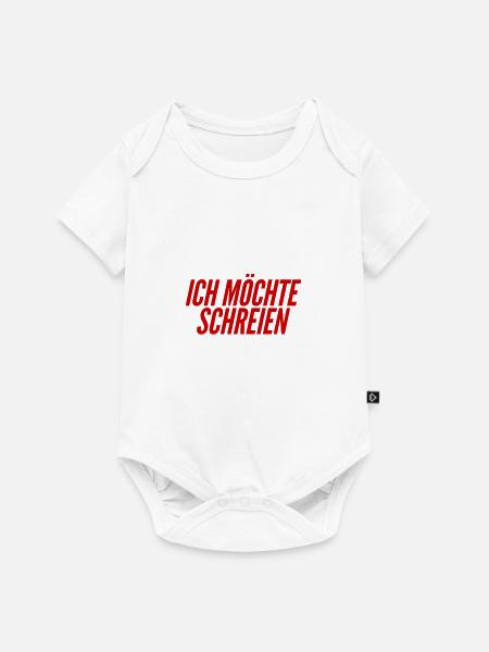 schreien ist mein Ding - Baby Premium Kurzarmbody - Weiß