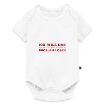 das Problem kann kommen - Baby Premium Kurzarmbody - Weiß - Vorne