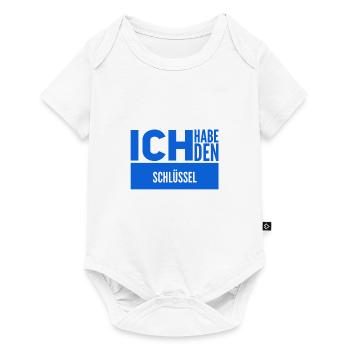 damit komme ich rein - Baby Premium Kurzarmbody - Weiß - Vorne