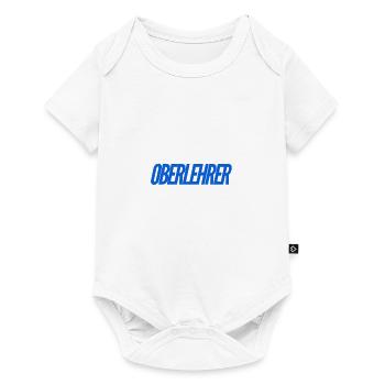 vor dir steht ein Besserwisser - Baby Premium Kurzarmbody - Weiß - Vorne