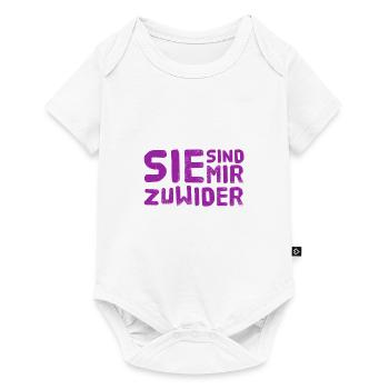 sie sind unangenehm - Baby Premium Kurzarmbody - Weiß - Vorne