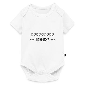 darf ich das? - Baby Premium Kurzarmbody - Weiß - Vorne