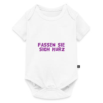 ich mag es kurz - Baby Premium Kurzarmbody - Weiß - Vorne