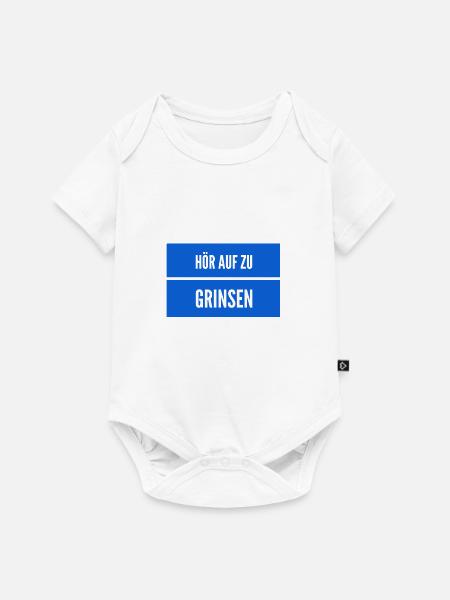 lass das grinsen - Baby Premium Kurzarmbody - Weiß