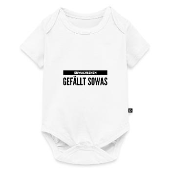 was für Erwachsene - Baby Premium Kurzarmbody - Weiß - Vorne