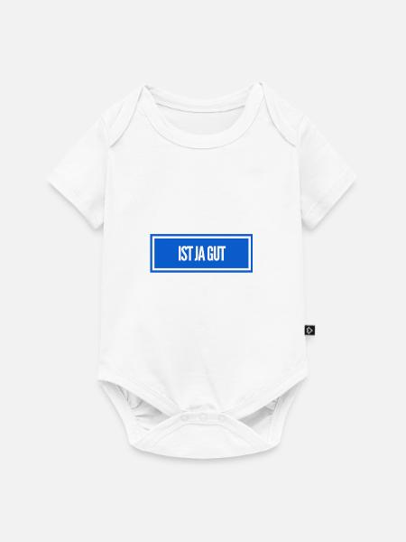 bleib entspannt - Baby Premium Kurzarmbody - Weiß