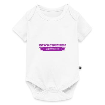Erwachsene mögen das - Baby Premium Kurzarmbody - Weiß - Vorne