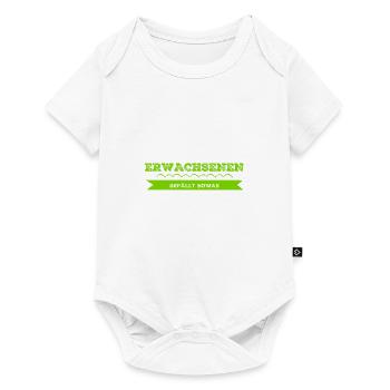das ist was für Erwachsene - Baby Premium Kurzarmbody - Weiß - Vorne