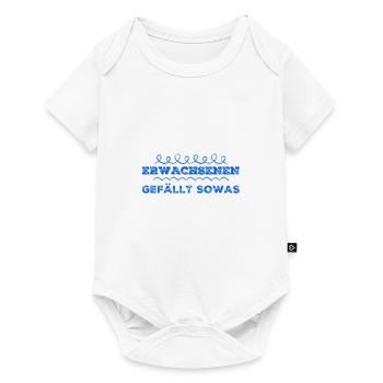 Erwachsene mögen das - Baby Premium Kurzarmbody - Weiß - Vorne