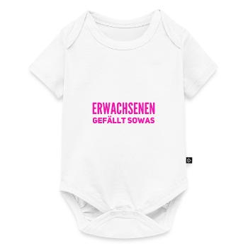 endlich was für Erwachsene - Baby Premium Kurzarmbody - Weiß - Vorne