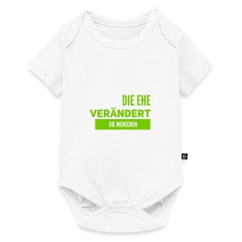 Veränderung durch Ehe - Baby Premium Kurzarmbody - Weiß - Vorne
