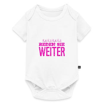 hören sie nicht auf zu sprechen - Baby Premium Kurzarmbody - Weiß - Vorne