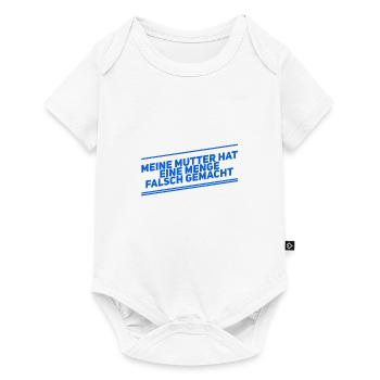 meine Mutter hat ne Menge falsch gemacht - Baby Premium Kurzarmbody - Weiß - Vorne